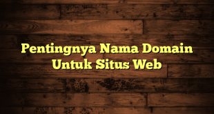 Pentingnya Nama Domain Untuk Situs Web